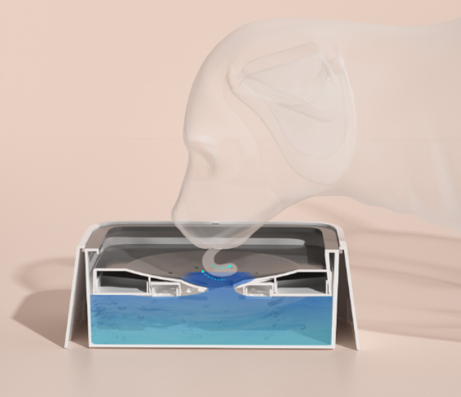 Auto rise and fall floating plate