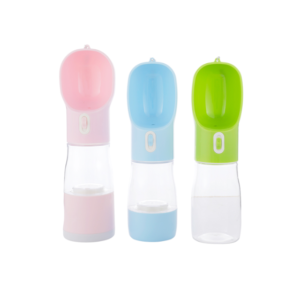 2 in 1 dog water bottle – portable drinking & feeding dispenser