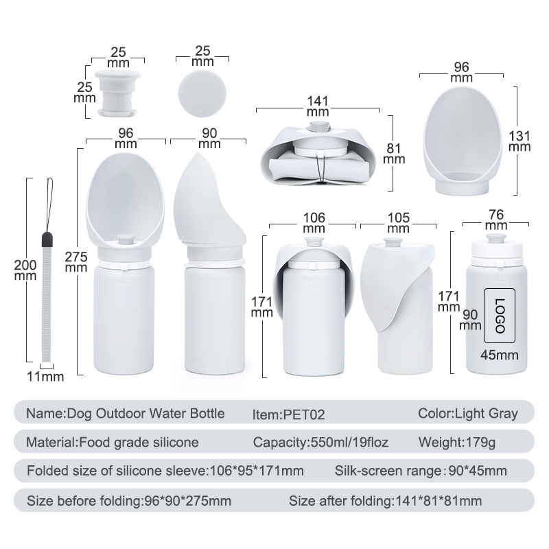 foldable dog water bottle(pack of 10 pcs) foldable dog water bottle(pack of 10 pcs)