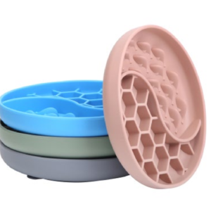 silicone slow feeder cat and dog bowl