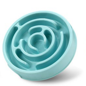 round plastic pet slow food bowl
