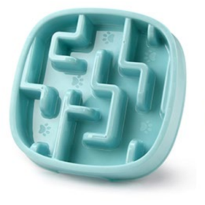 round plastic pet slow food bowl