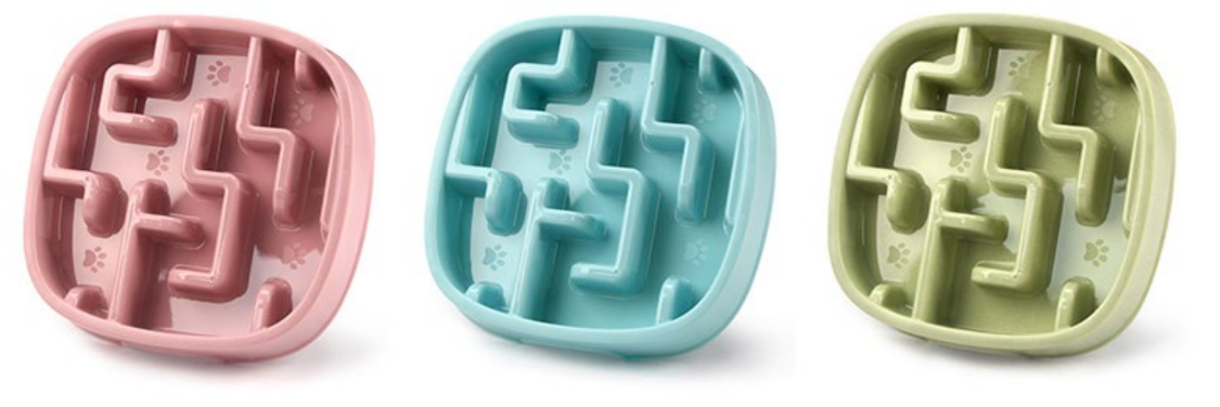 round plastic pet slow food bowl round plastic pet slow food bowl