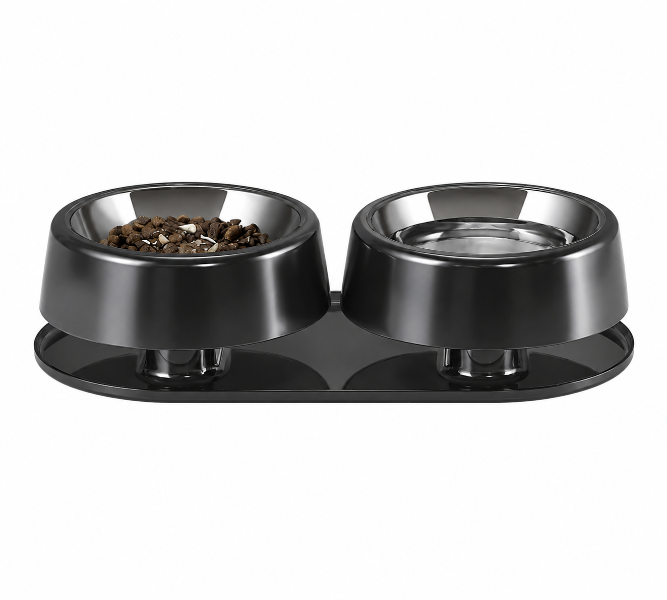 smart rail double pet feeding bowl smart rail double pet feeding bowl