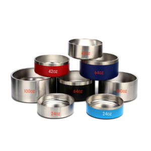 double wall stainless steel dog food bowl