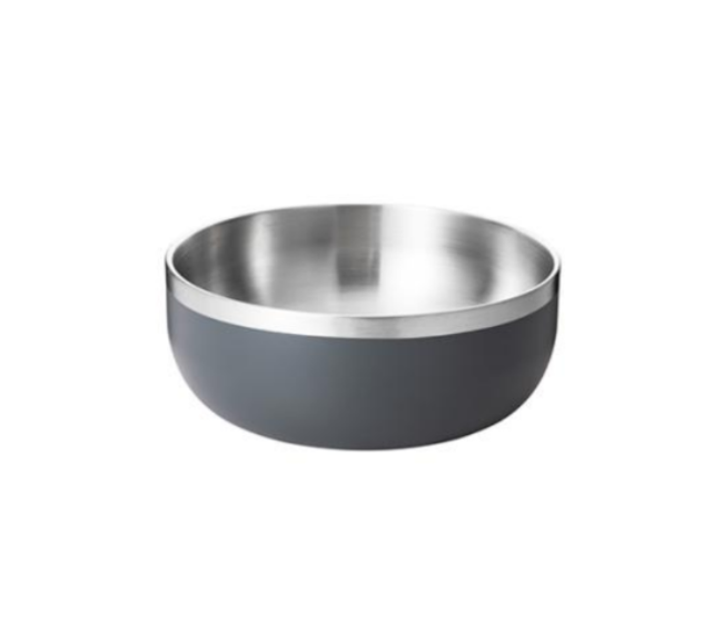 double wall grey bowl double wall grey bowl