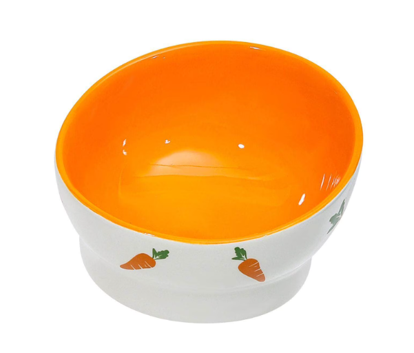 15° tilted ceramic rabbit bowl 15° tilted ceramic rabbit bowl